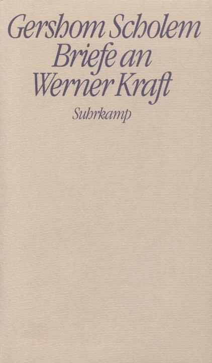 Produktbild Briefe an Werner Kraft (Deutsch, Gershom Scholem, 1986)