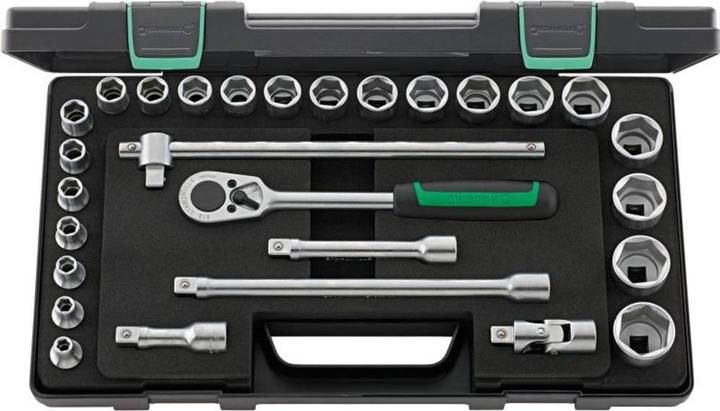 Produktbild Stahlwille Sechskant-Steckschlüsselsatz (10  mm, 11 mm, 12 mm, 13 mm, 14 mm, 15 mm, 16 mm, 17 mm, 18 mm, 19 mm, 20 mm, 21 mm, 22 mm, 23 mm, 24 mm, 25 mm, 26 mm, 27 mm, 28 mm, 29 mm, 30 mm, 31 mm, 32 mm)