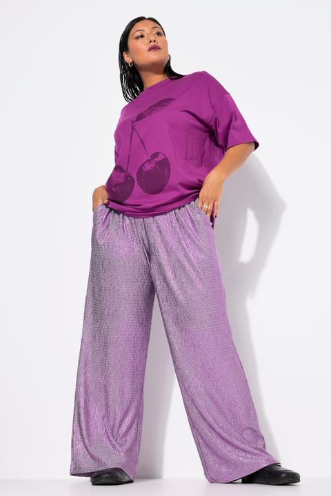Produktbild Studio Untold Glitzerhose, Wide Straight Legs, Glittereffekt (48)