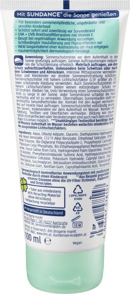 Produktbild dm Sundance Kids sensitiv (Sonnencreme, SPF 50, 100 ml)