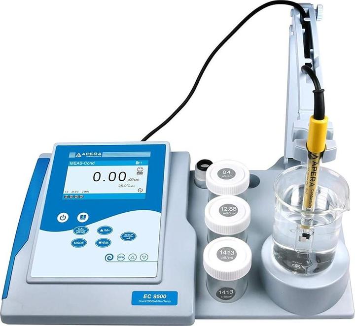 Apera Instruments Kit Misuratore di Conducibilità TDS Salinità Resistività da Banco EC9500