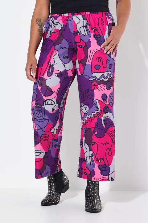 Produktbild Angel of Style Hose, gerades Bein, Gesichter-Muster, Elastikbund (44)