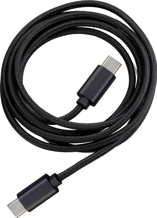 Peter Jäckel FASHION 1.5m Data Cable Black Type-C/ Type-C with sync and charge function (1.50 m)