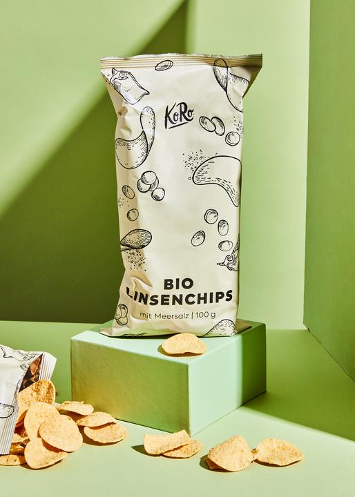 KoRo Chips de lentilles bio au sel marin (100 g)