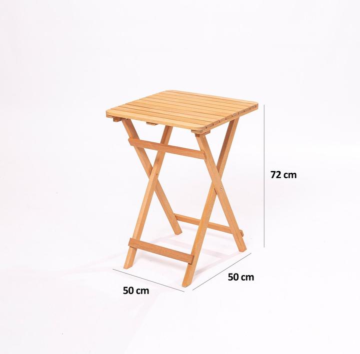 Actual product image Kalune Design Folding Garden Table Two Chairs Set