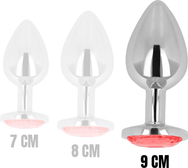 Produktbild Ohmama Anal Plug Metal Red 9 cm