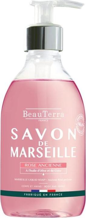 Image du produit BeauTerra savon liquide Marseille rose ancienne (Savon liquide, 1000 ml)