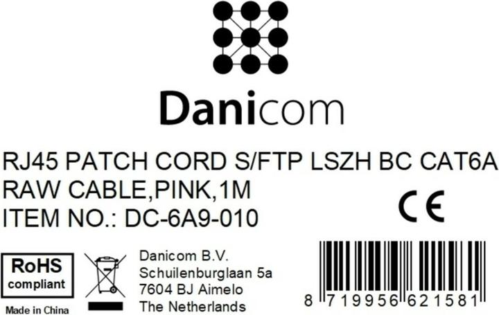 Produktbild Dsit CAT 6a Netzwerkkabel LSOH (CAT6a, 1 m)