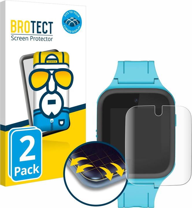 Productafbeelding BROTECT Volledig bedekkende screen protector (Movetime FamilyWatch Kids MT40X)
