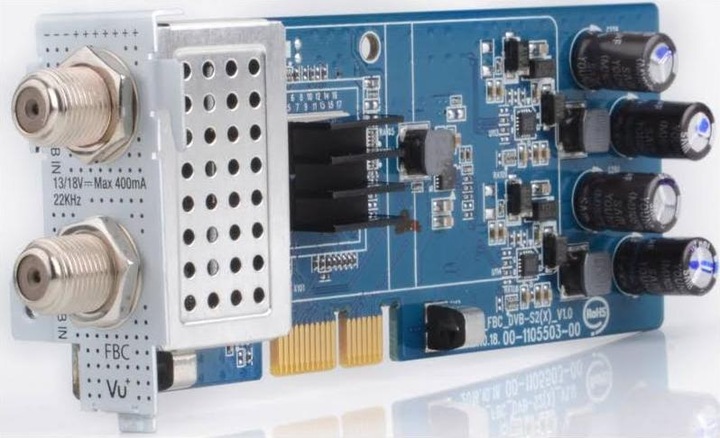 Actual product image Vu+ DVB-S2 /S2X FBC Twin Tuner Duo (8 GB, DVB-S2, CI+ slot)