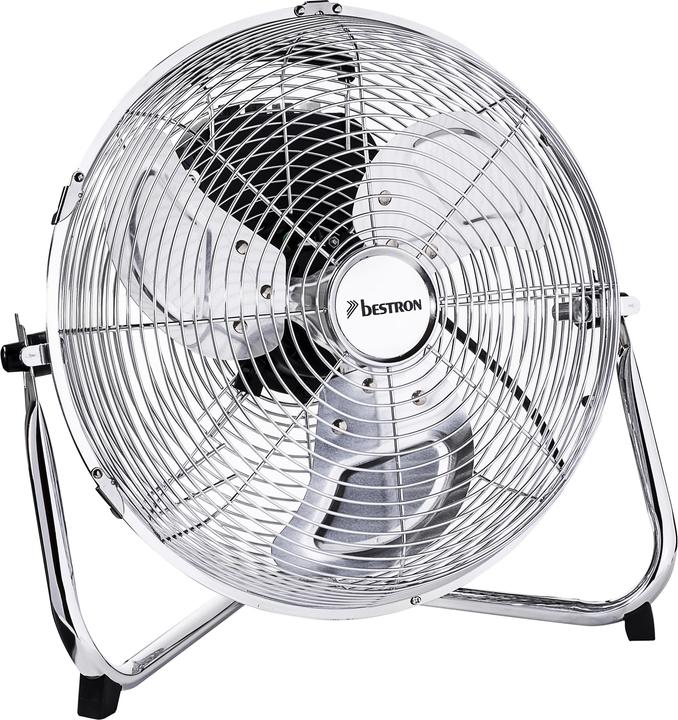 Actual product image Bestron Floor fan, retro, chrome
