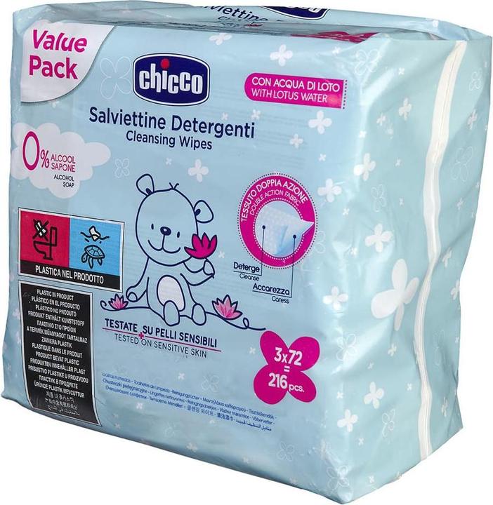 Chicco Lingettes hydratantes 0m+ (72 pièce(s))