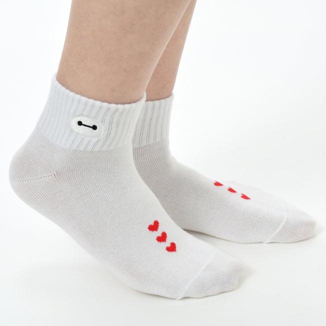 Immagine prodotto Disney Baymax Gesichtsstickerei Kurzsocken Weiss 36-39 (36 - 39)