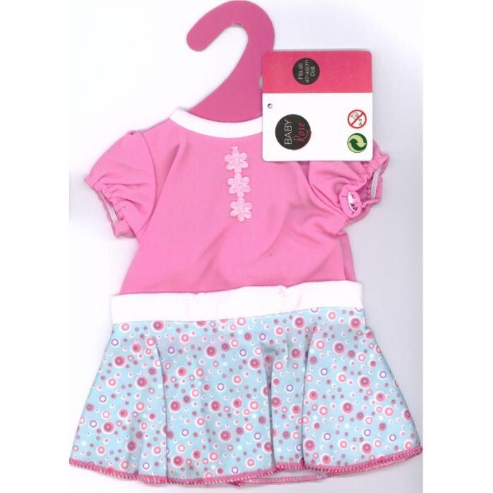 Thumbnail - Baby Rose Puppenkleid, 40-45 cm - A