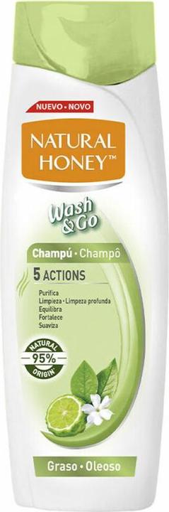 Produktbild Natural Honey Wash y Go Champú Graso 400ml (400 ml, Flüssiges Shampoo)