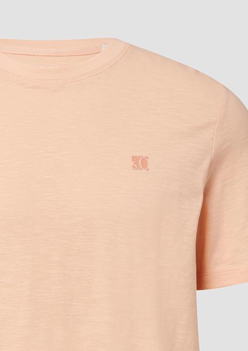 Immagine prodotto S.Oliver T-Shirt T-Shirt mit Flammgarnstruktur und Logo-Print (XXL)