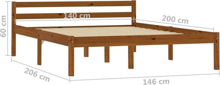 Image du produit vidaXL Bettgestell (140 x 200 cm)