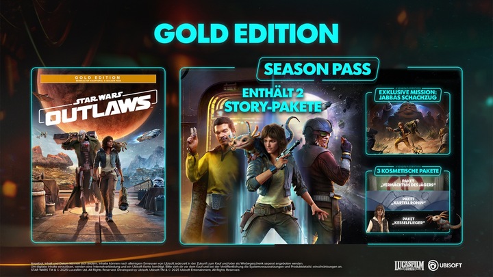 Produktbild Ubisoft SW Outlaws NSW2 Gold Edition SSK AT (Switch 2, DE)