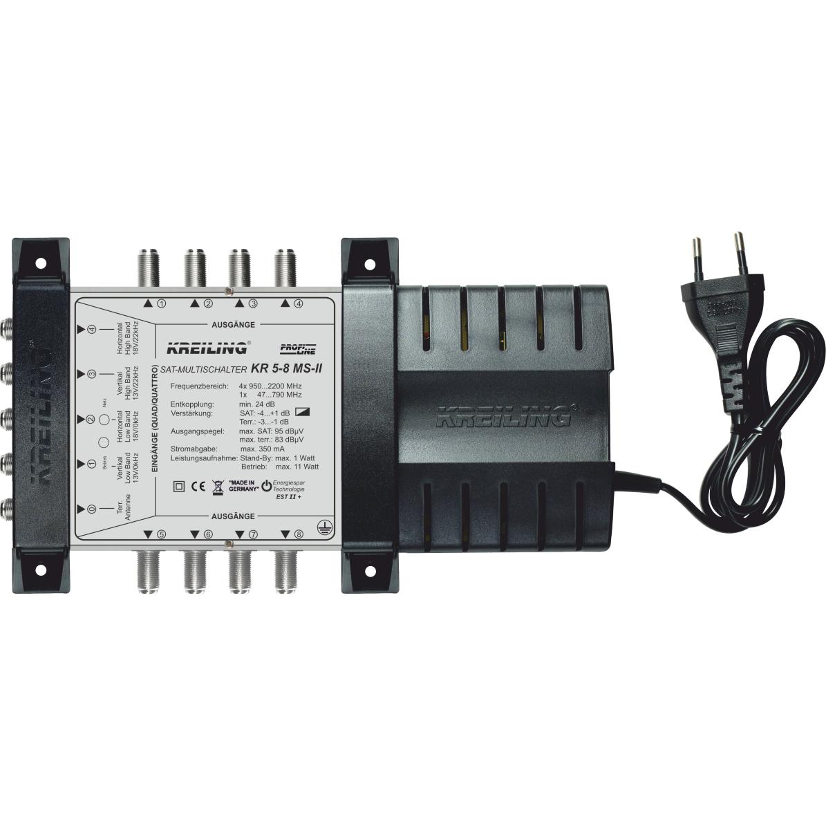 Kreiling KR 5-8 MS-II. Frequenzbereich: 47 (Multischalter) (KR 5-8 MS II)