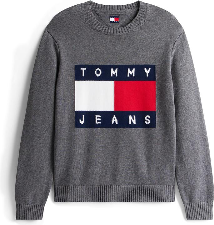 Actual product image Tommy Jeans Tjm Reg Melange Flag Sweater (M)