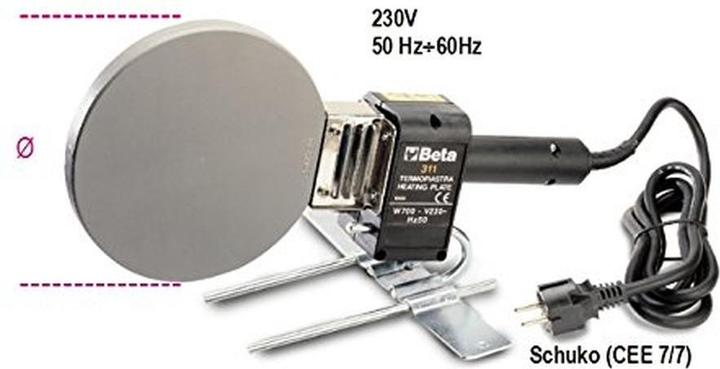 Actual product image Beta Tools Plastic Pipe Welding Machine 311/1 Beta Utensili Spa