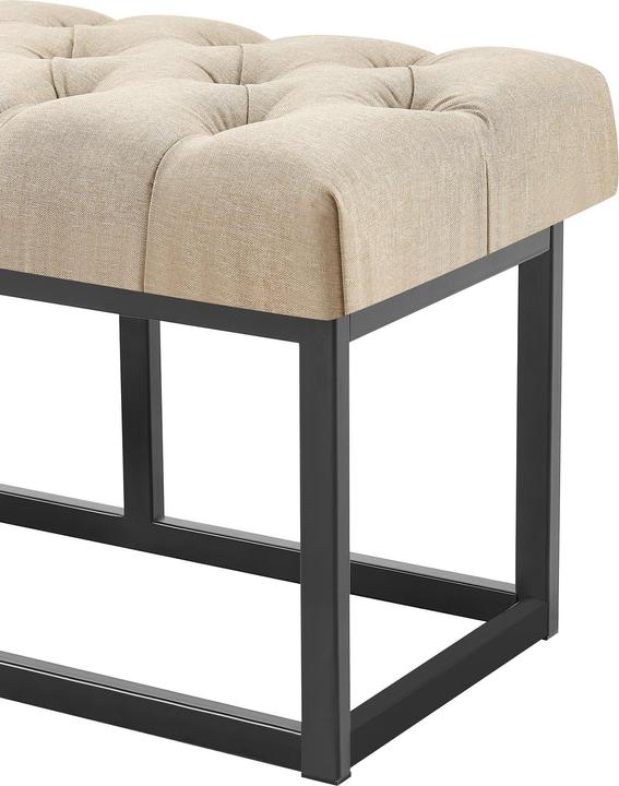 Actual product image Swisshandel24 Bench Amun fabric B150, taupe (150 cm)