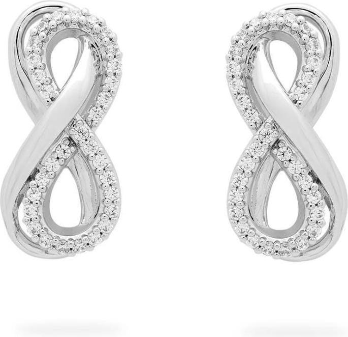 Immagine prodotto Swarovski Orecchini Hyperbola infinity bianchi (Metallo)