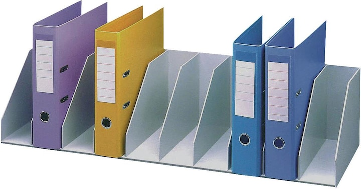 Produktbild Paperflow Belegfach, 10 Fächer, feste Einteilung, grau aus Polystyrol, 10 Fächer, Fachbreite: 82 mm (A4)