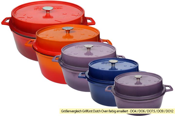 Image du produit Grillfürst Dutch Oven sans pieds - émaillé - DO4 - violet