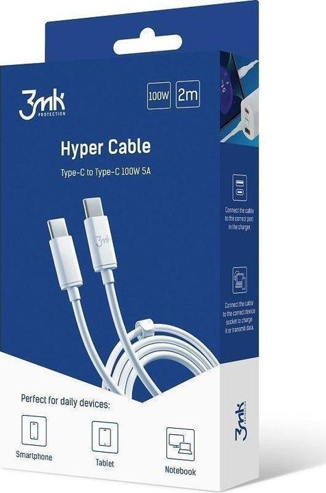 Immagine prodotto 3MK Accessori Cavo Hyper da C a C 2m 100W (2 m, 100 W)