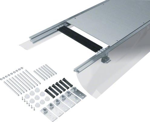 Actual product image Hager TEH BKF400145 Floor trunking screed-bound with foil BKF 400x(145-190)mm 2,4m (240 cm)