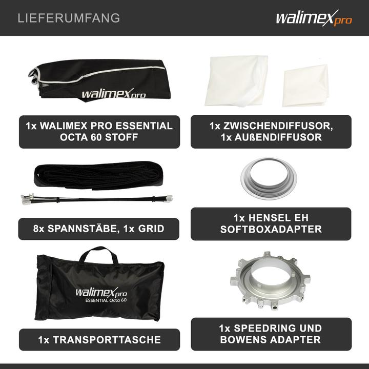Produktbild Walimex pro Essential Octa 60 Hensel EH (Softbox, 60 cm)