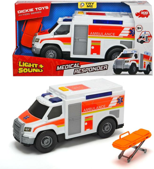 Produktbild Dickie Krankenwagen und Trage mit Licht und Sound