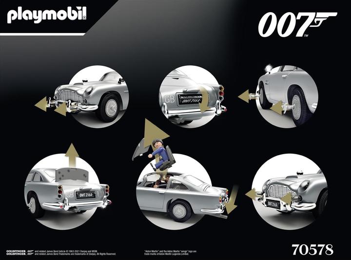 Produktbild Playmobil James Bond Aston Martin DB5 - Goldfinger Edition (70578, Playmobil Aston Martin)