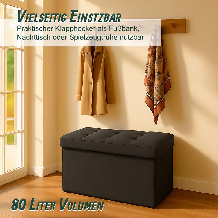 Actual product image Relaxdays Sitzbank aus Stoff (76 cm)