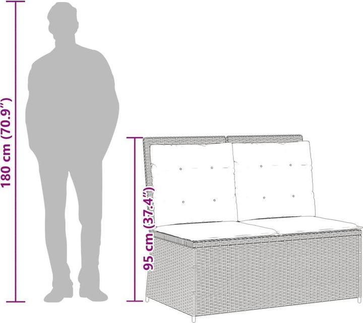 Image du produit vidaXL Ensemble salon de jardin 10 pièces avec coussins