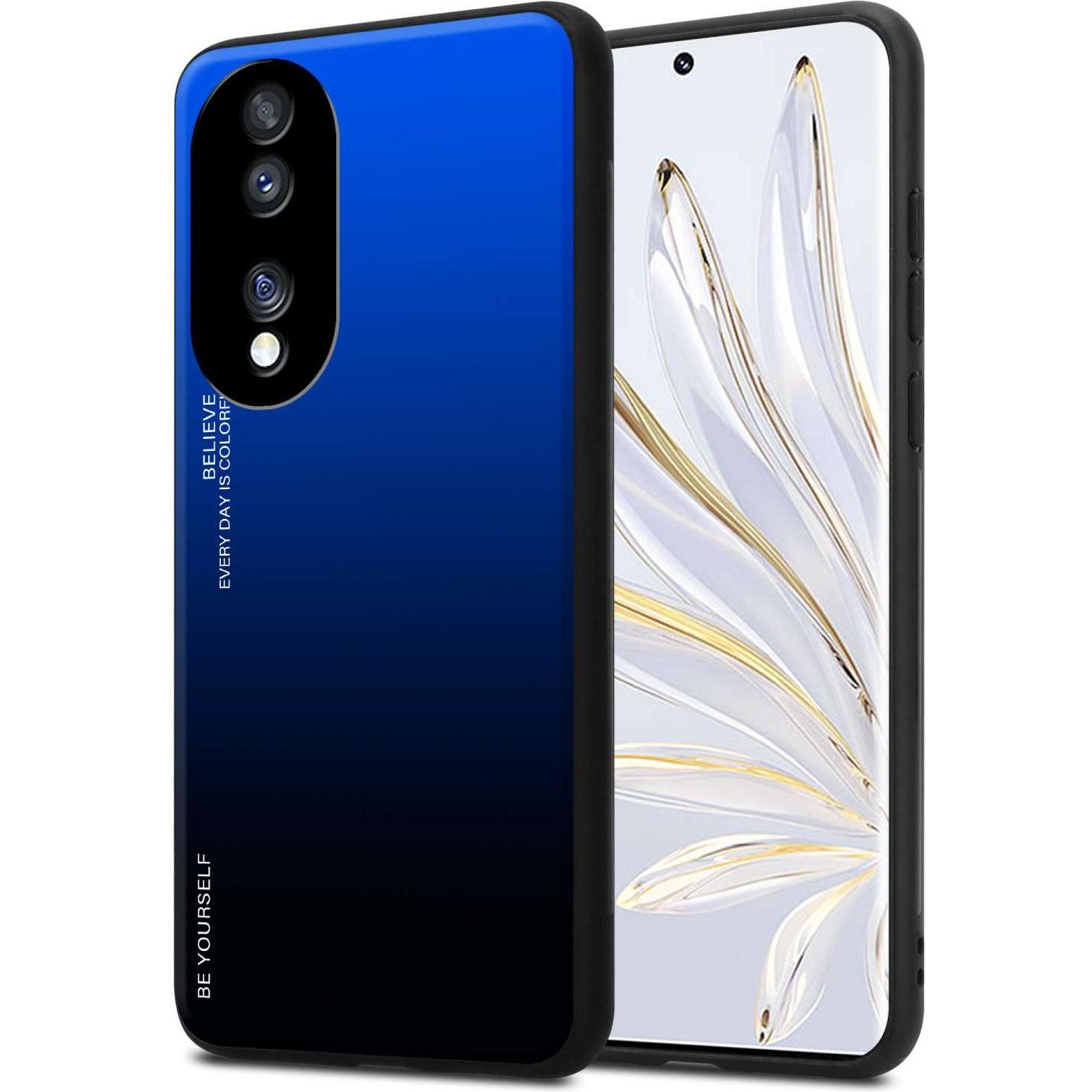 Cadorabo Hülle für Honor 70 TPU im 2 Farben Design (Honor 70), Smartphone Hülle, Schwarz