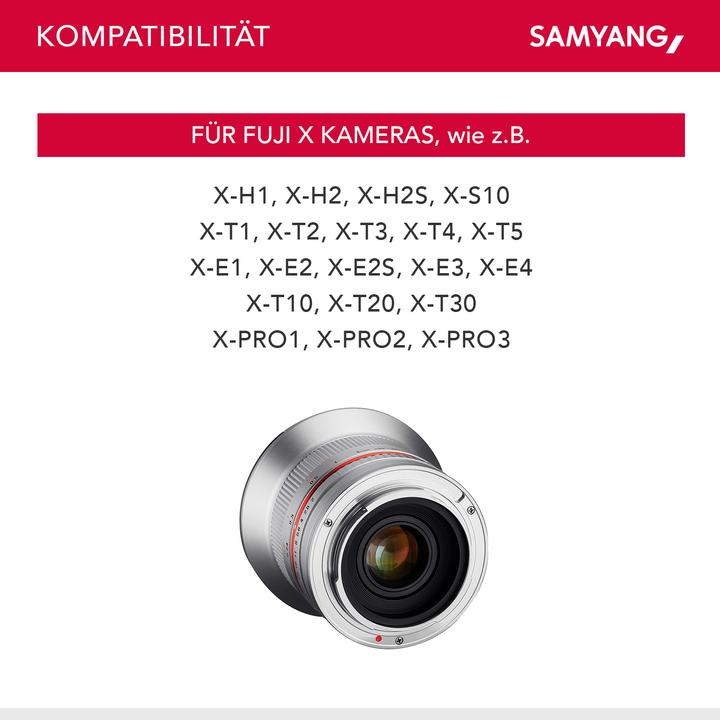 Produktbild Samyang 12mm f/2 NCS CS Fujifilm XF (Fujinon XF, APS-C / DX)