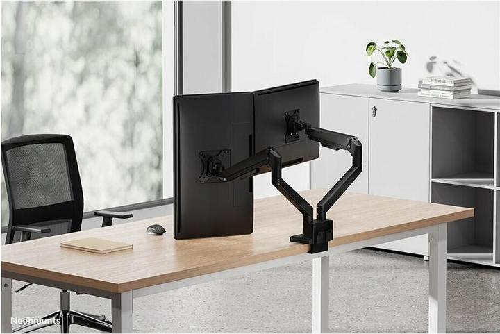 Actual product image Neomounts table mount duo 100x100 9kg/17-32"/black/fully moveable (Table, 32", 9 kg)