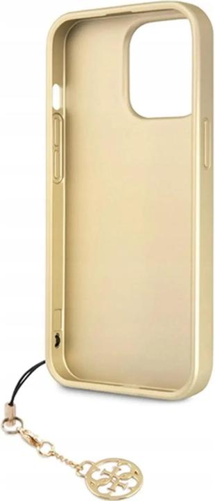 Produktbild Guess GUHCP14LGF4GGR iPhone 14 Pro 6,1" szary/grey hardcase 4G Charms Collection (Apple iPhone 14 Pro)