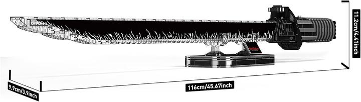 Actual product image Mould King Technik: Dunkelschwert Darksaber mit Beleuchtung