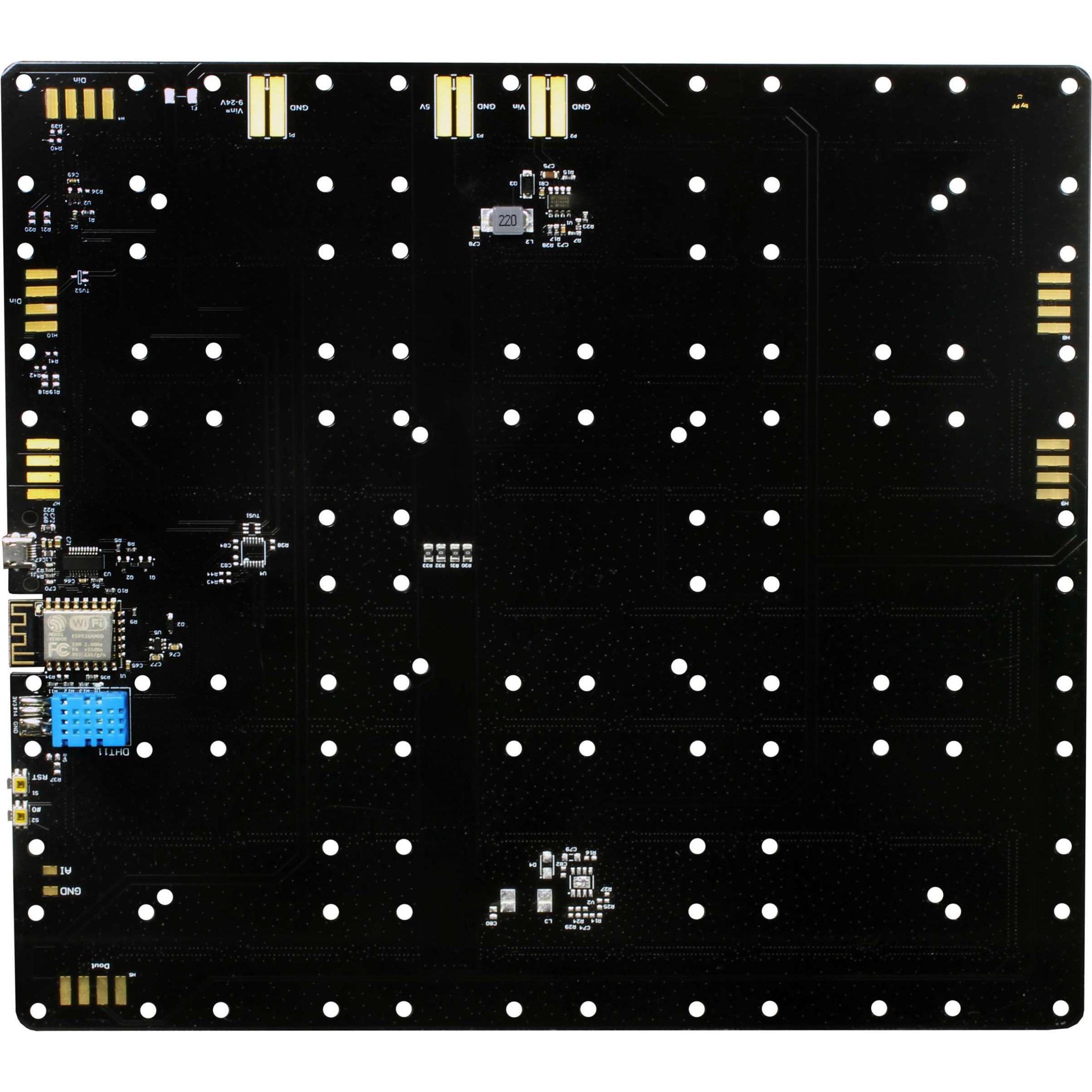 Allnet Matrice LED 4duino 8x8 basata su ESP8266 con sensore di temperatura e umidità, Scheda + Kit di sviluppo