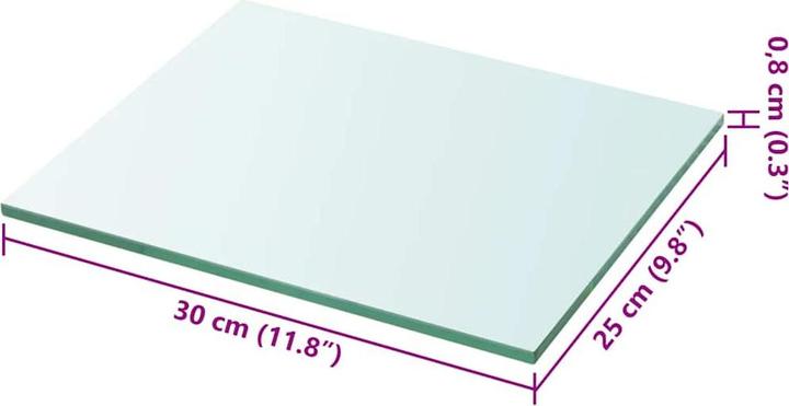 Produktbild vidaXL Glasplatte