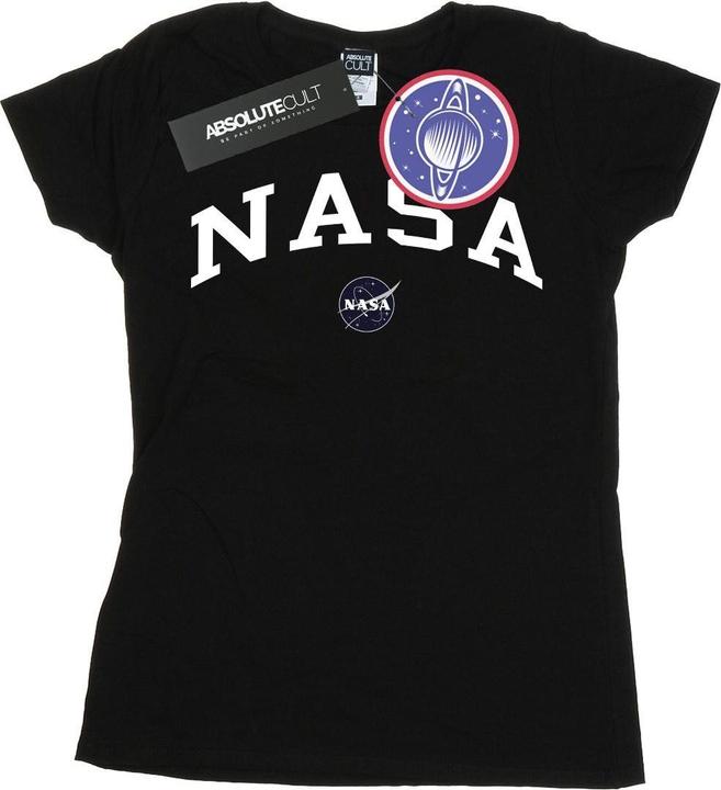 Actual product image Nasa Womens/Ladies Collegiate Logo Cotton T-Shirt (XXL)