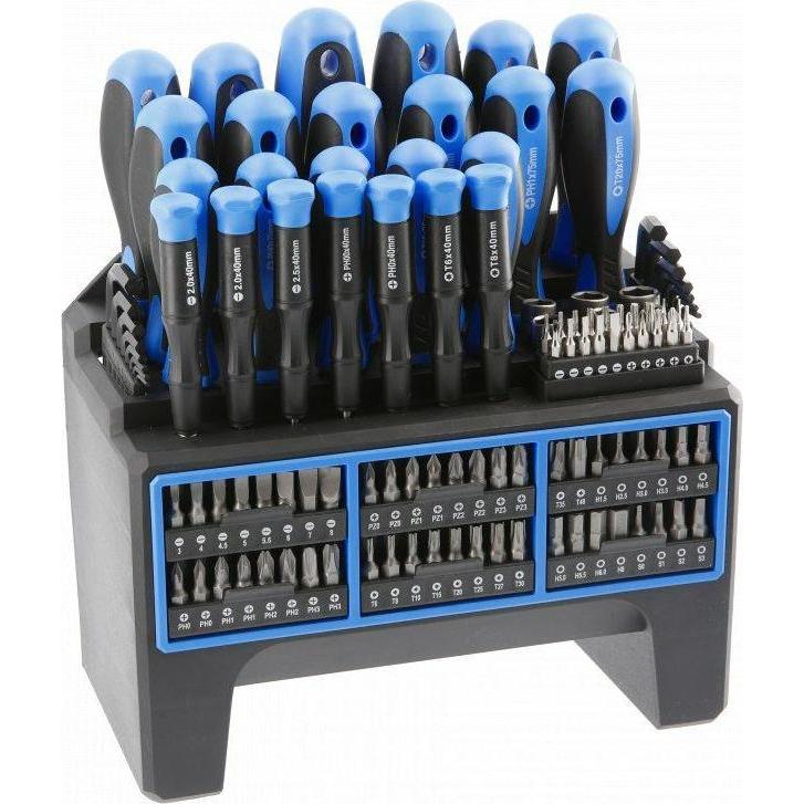 MGA, Schraubenzieher, Högert Technik - Bit-Set 114 Stk. I Schraubendreher und Bits I Universelles Set I inkl. Schraubend...