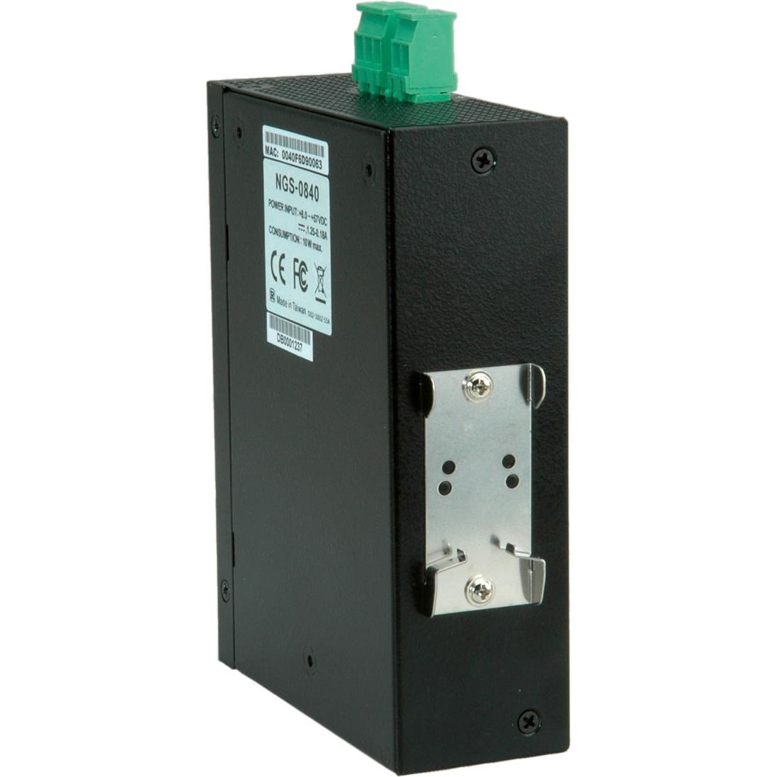Thumbnail - Roline Gigabit Ind.Switch (8 Ports), Netzwerk Switch, Schwarz