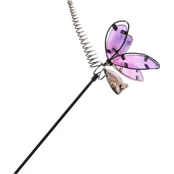 MICA Living, Deko Objekt, Pflanzenstecker - Libelle - lila - ca. 20 x 15 x 95 cm