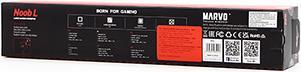 Produktbild Marvo Noob L schwarz-rot / Gaming-Mauspad / 450 x 400 x 3 mm (L)