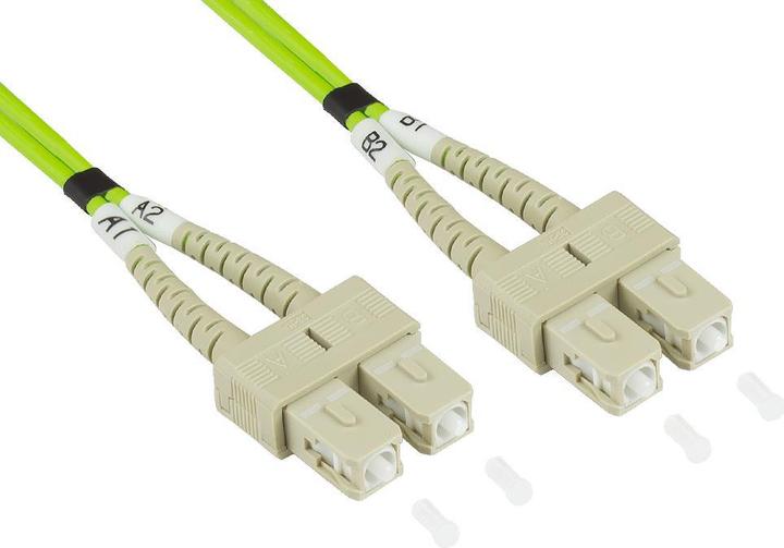 Produktbild Good Connections Alcasa LW-805SC5 Glasfaserkabel 5 m LSZH OM5 SC Grün (UTP, CAT8.2, 5 m)