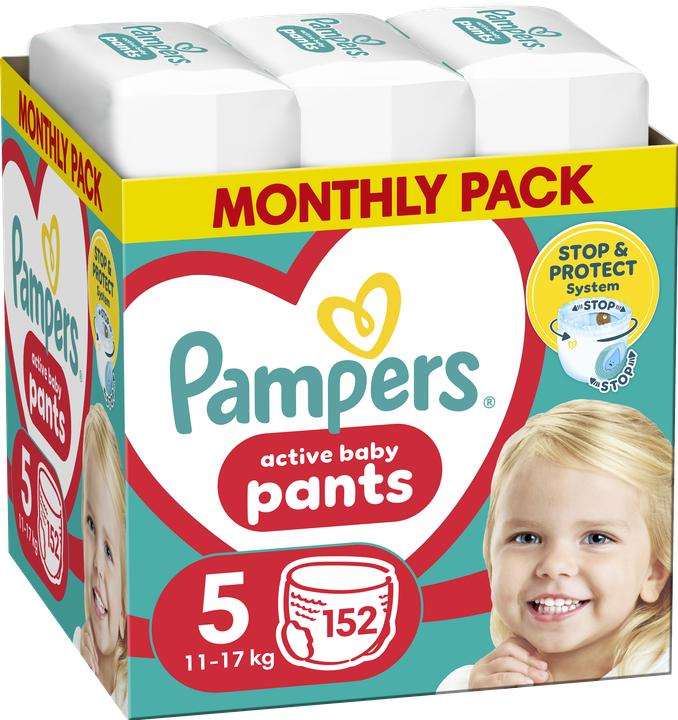 Image du produit Pampers Pants (Taille 5, Pack mensuel, 152 pcs)